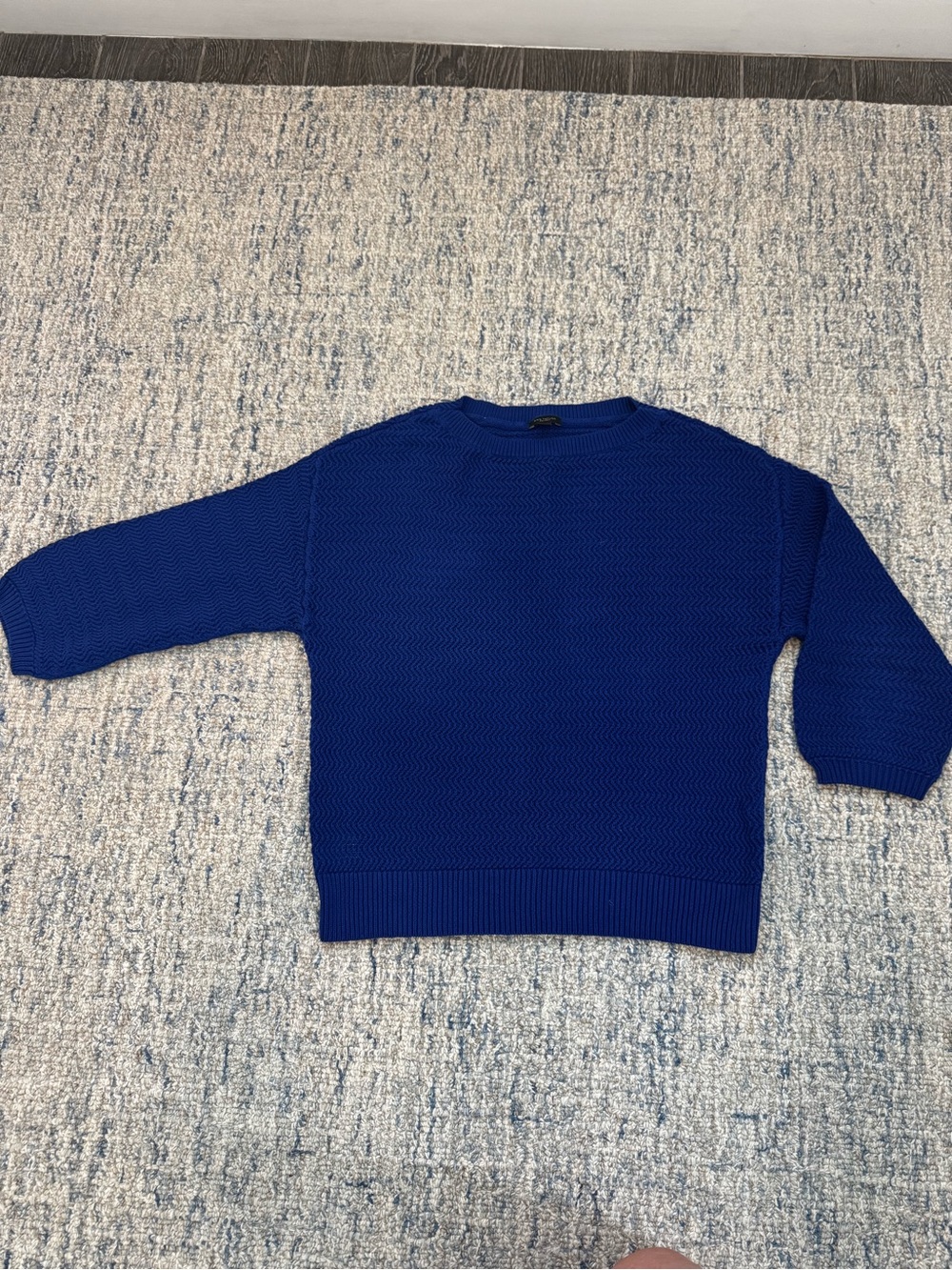 Royal Blue Ann Taylor Knit Crewneck Sweater - Women medium